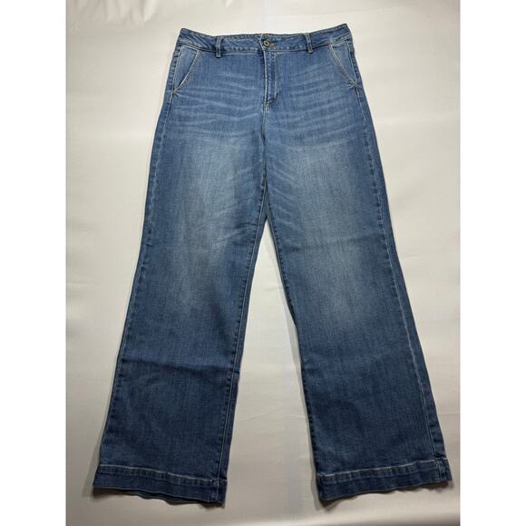 KanCan Women's Bertha High Rise Trouser Wide Leg Jeans - Size 15 (35x32) - Picture 1 of 5